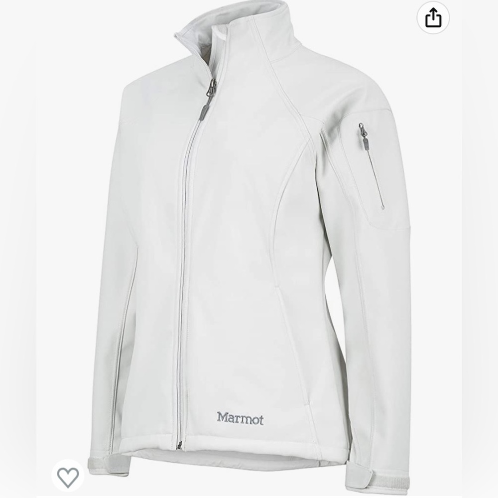 Marmot Full Zip Fleece women's size M Glacier Grey